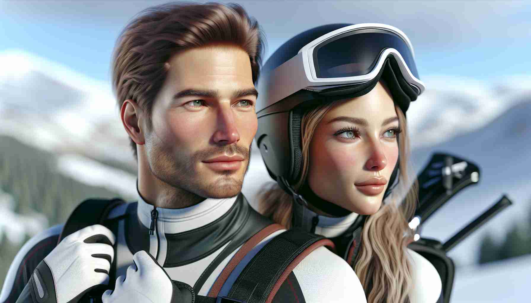 Roger Federer en Lindsey Vonn genieten van een dag op de skipistes