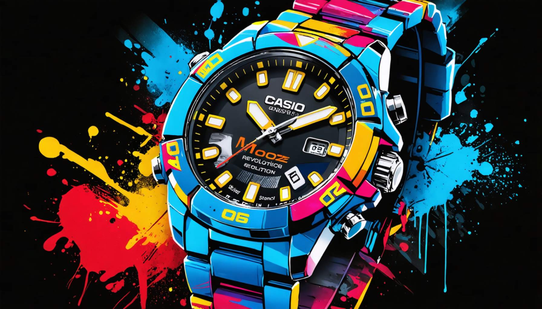 The Timepiece Revolution: Casio Teams Up with Graffiti Maestro Mooze for a Stunning Makeover